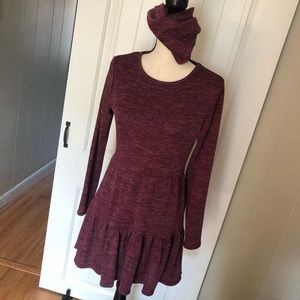Long sleeve baby doll style dress